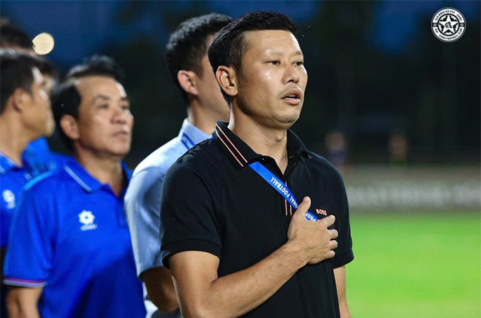 HLV Thạch Bảo Khanh chia tay PVF-CAND sau những kết quả không như kỳ vọng đầu mùa giải - Ảnh: PVF-CAND