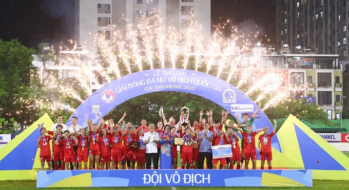 Đội nữ TP.HCM thống trị ở giải nữ VĐQG. Ảnh: Phan Tùng