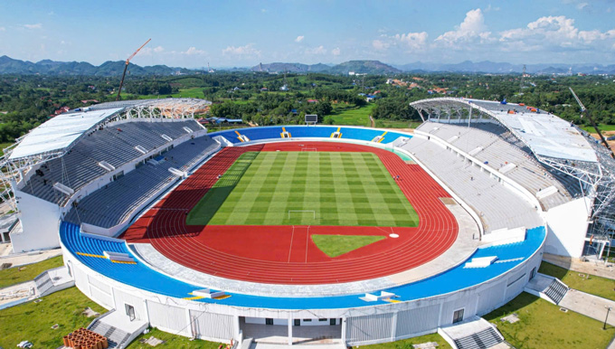 Sân Thái Nguyên sắp được khánh thành vào tháng 12 tới đây- Ảnh: Báo Thái Nguyên