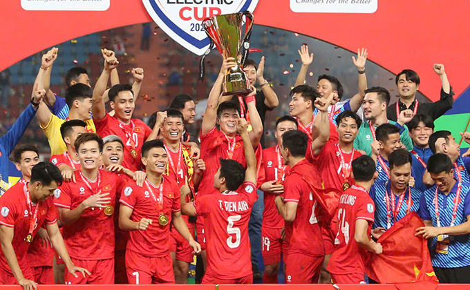 ĐT Việt Nam vô địch AFF Cup 2024 - Ảnh: Đức Cường