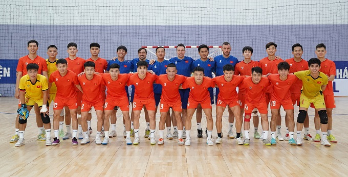 ĐT futsal Việt Nam đã chính thức tập luyện từ ngày 2/1. Ảnh: CTV 