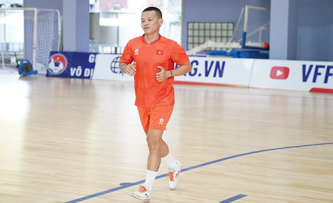 Ala Trẩn Thái Huy đã trở lại tập luyện. Ảnh: CTV