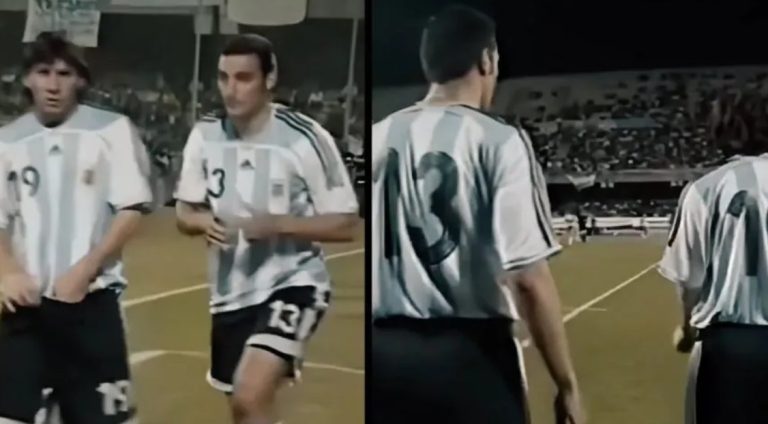 19 năm trước, Messi và HLV Scaloni cùng vào sân thay người trước Angola 69326e6cf0487.jpeg