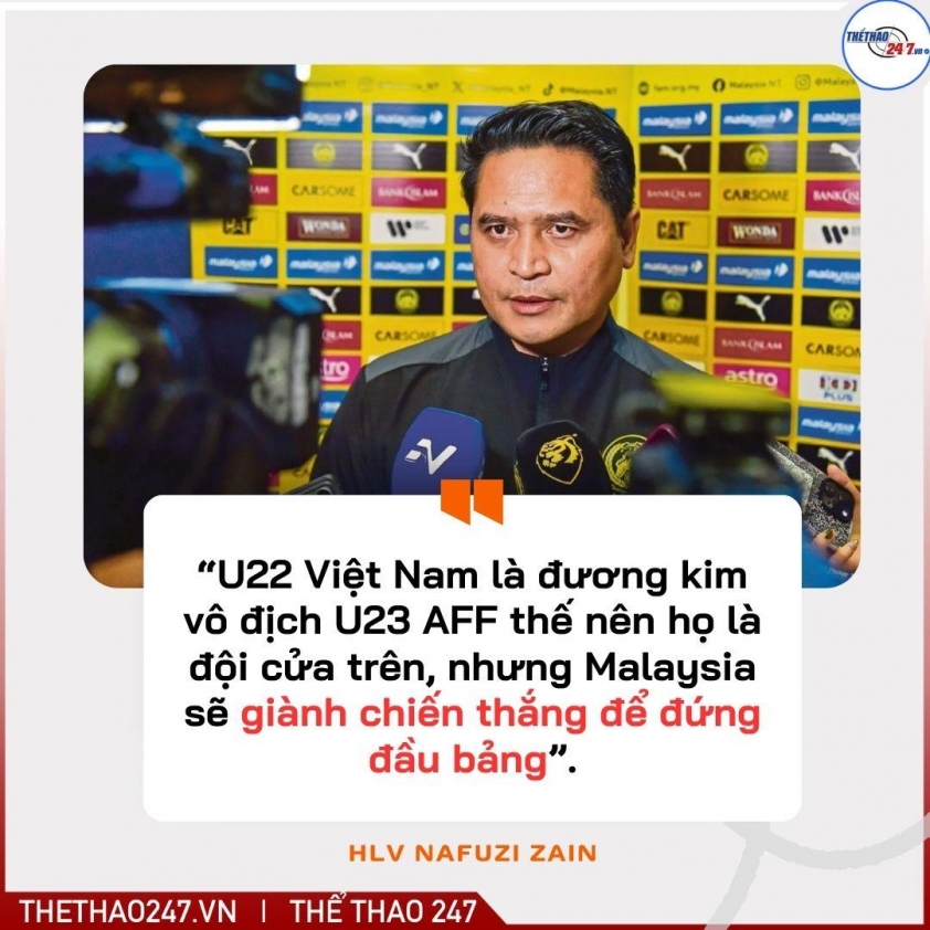 HLV U22 Malaysia ngợi khen U22 Việt Nam trước trận đại chiến 69376211df41c.jpeg