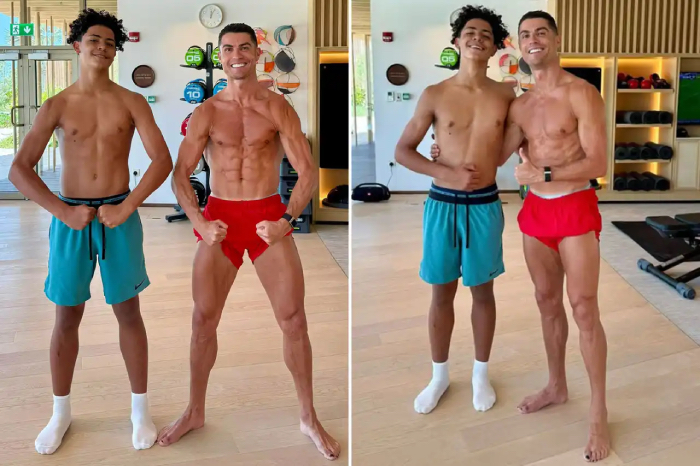 Ở tuổi 14, con trai Ronaldo “gây sốt” với chiều cao xấp xỉ CR7 6960aa4c6cc69.jpeg